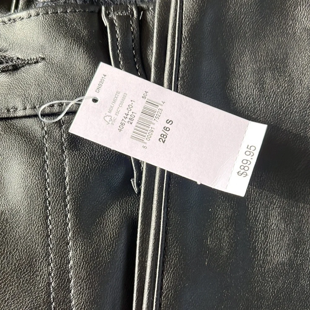 👍🩷HOST PICK🩷👍Gap Sky High Rise Cheeky Straight Vegan Leather Pants- NWT - Picture 5 of 8